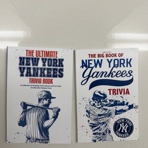 New York Yankees Trivia Book Set - Blue and White